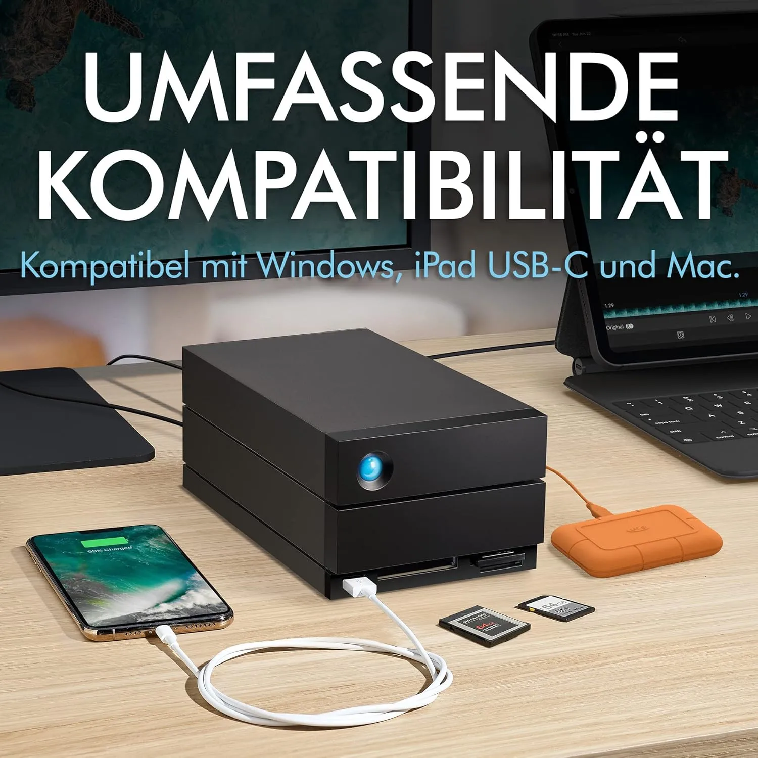 LaCie Seagate 2big Dock Desktop RAID External HDD