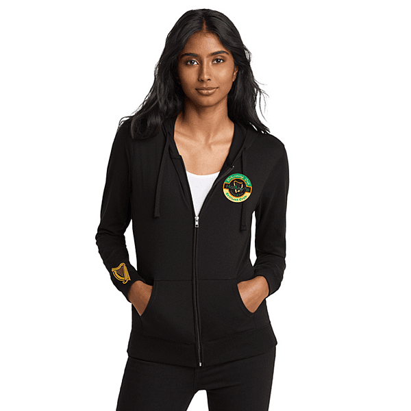 Women's Fitted Jersey Full Zip Hoodie