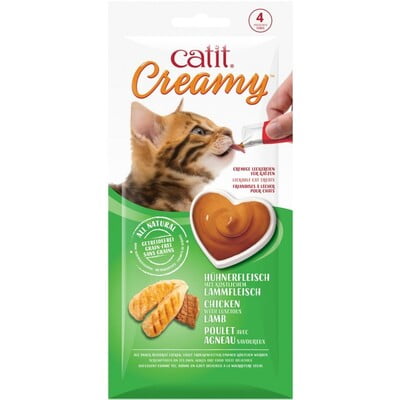 CATIT CREAMY LICKABLE TREATS - CHICKEN & LAMB CATIT CREAMY LICKABLE TREATS - CHICKEN & LAMB