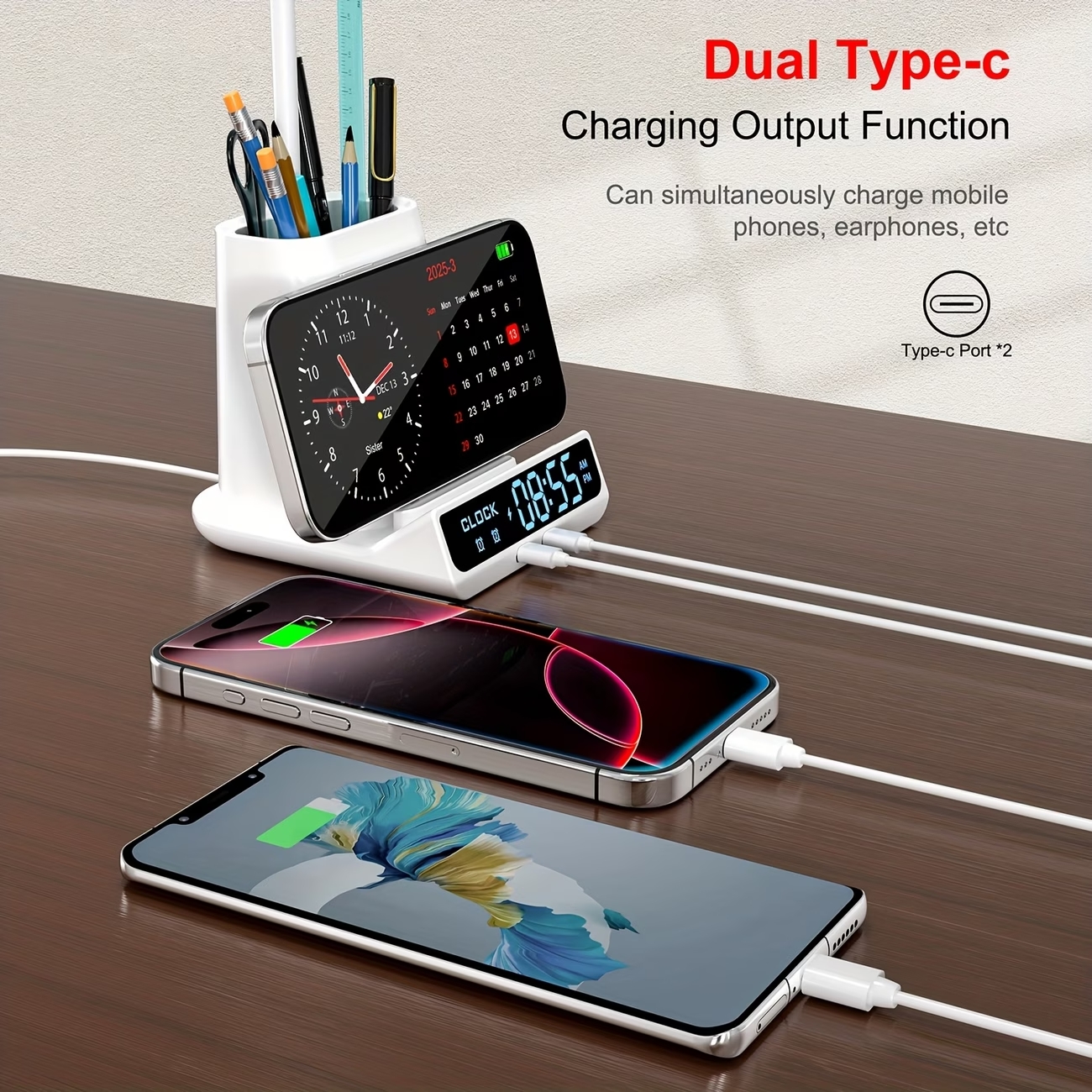 Multi-function Wireless Charger With Table Lamp