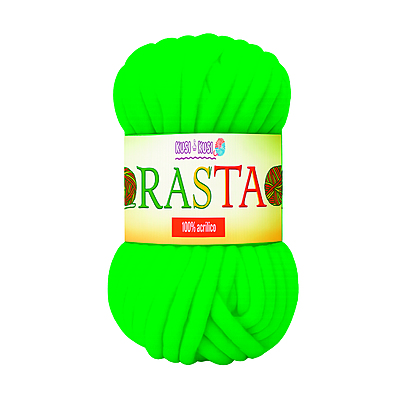 Lana Gruesa Rasta Verde  Paquete X 2 Ovillos X 250 Gramos