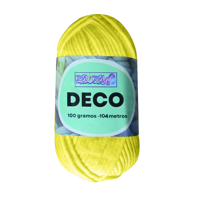 Lana Algodon Deco Col04 Amarillo Paquete X 5 Ovillos X 100 Gramos Lana Algodon Deco Col04 Amarillo Paquete X 5 Ovillos X 100 Gramos