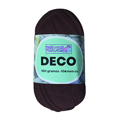 Lana Algodon Deco Col12 Cafe Oscuro Paquete X 5 Ovillos X 100 Gramos