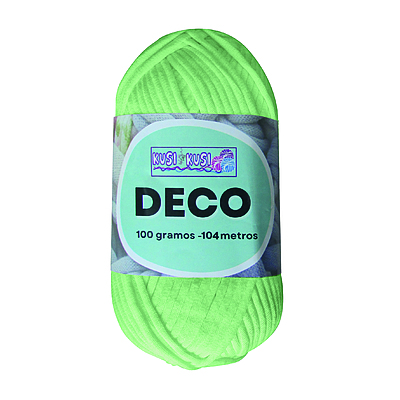 Lana Algodon Deco Col29 Verde Menta Paquete X 5 Ovillos X 100 Gramos