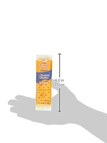 Lance Toast Chee Peanut Butter Crackers, Pack of 6, Box Of 40