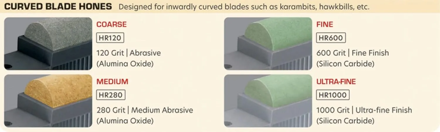LANSKY Curved Knife Sharpening Stone for Lansky Sharpening System