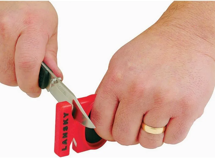 LANSKY Mini Quick Fix 2-Step Knife Sharpener Portable