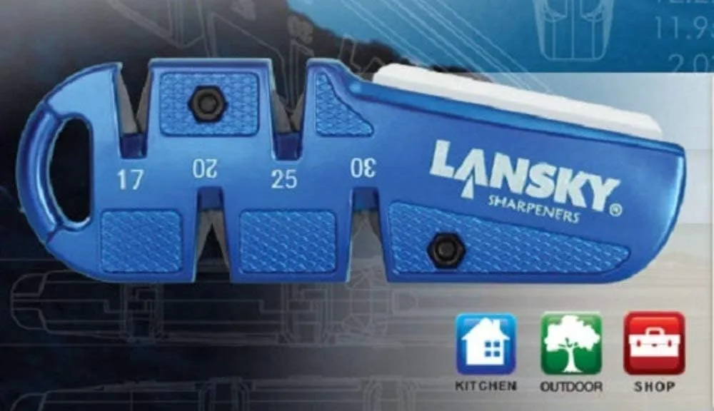 LANSKY Portable Multi-Function Pocket Knife Sharpener