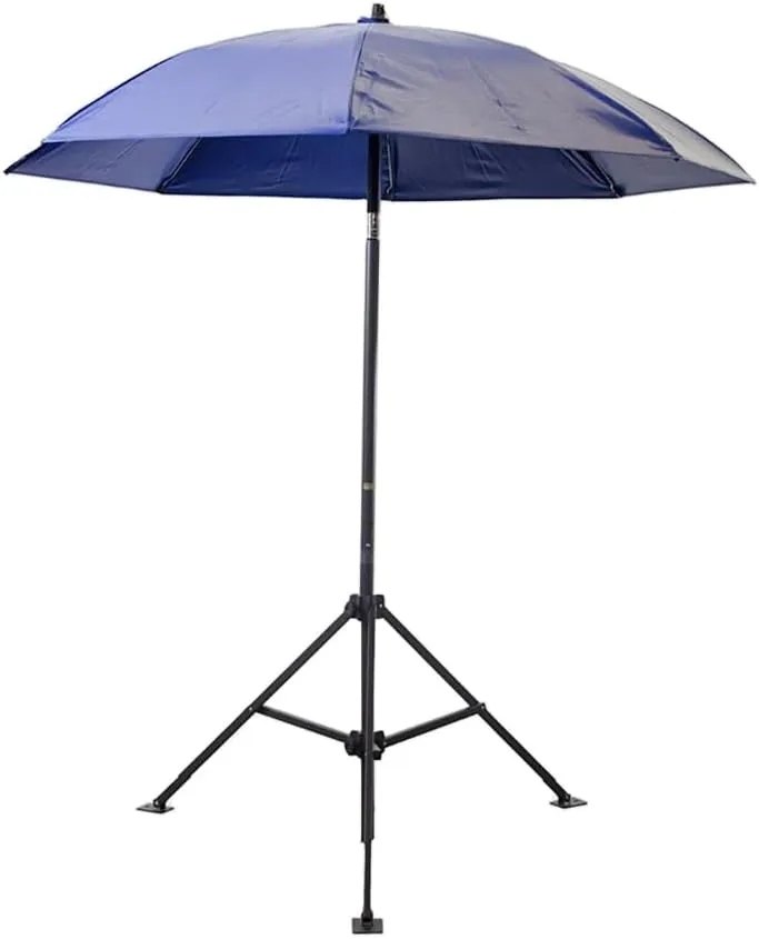 Lapco FR LAP-UM7VB Heavy-Duty Construction Umbrella, Vinyl, 7', Blue 7 FT LAP-UM7VB BLUE