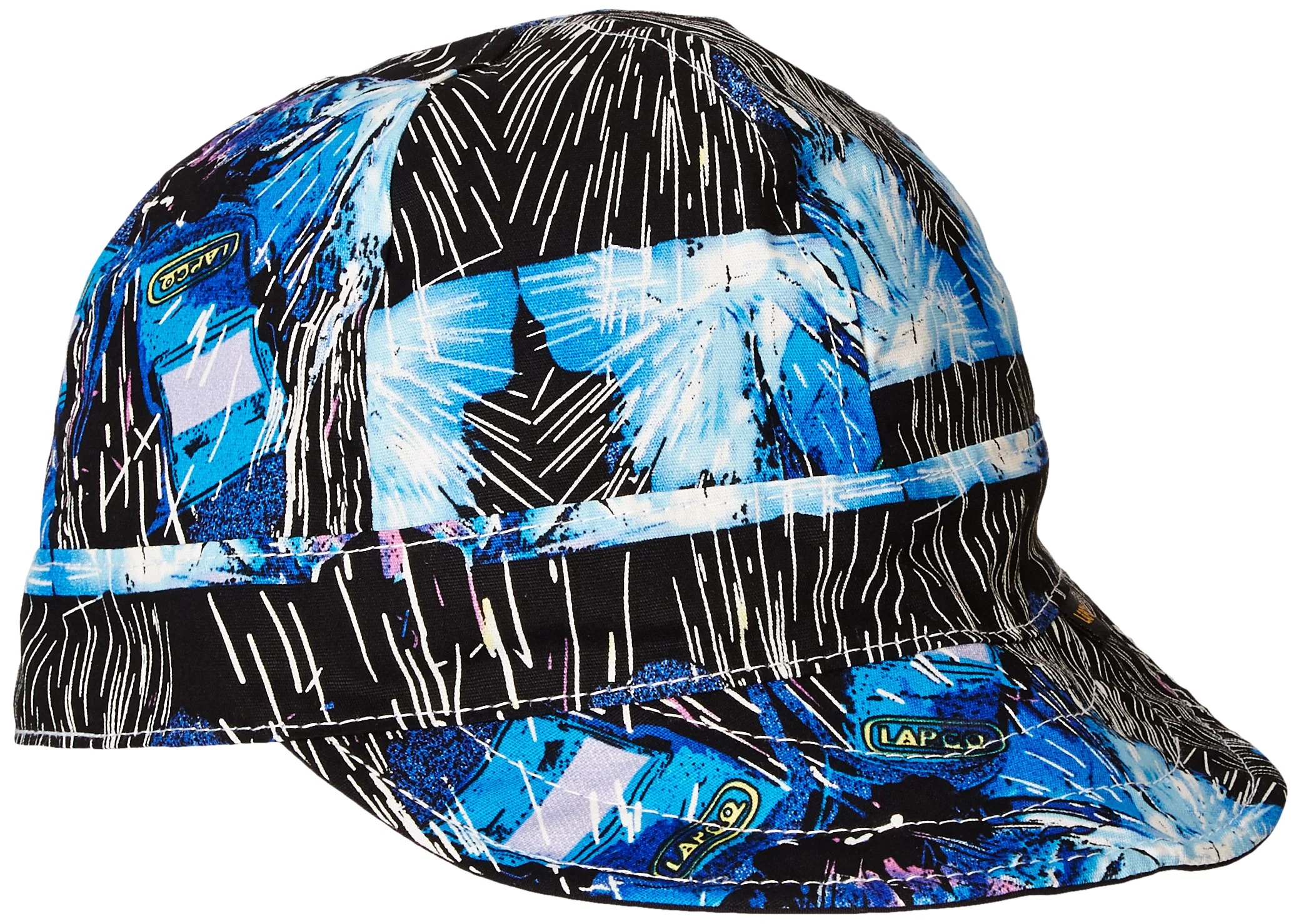 Lapco Lap C-7 4-Panel Welder's Caps, 100% Cotton, 7", Assorted Colors