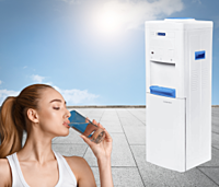 Stay Hydrated with Blue Star BWD3FMRGA Water Dispenser with Refrigerator | Hot, Cold & Normal