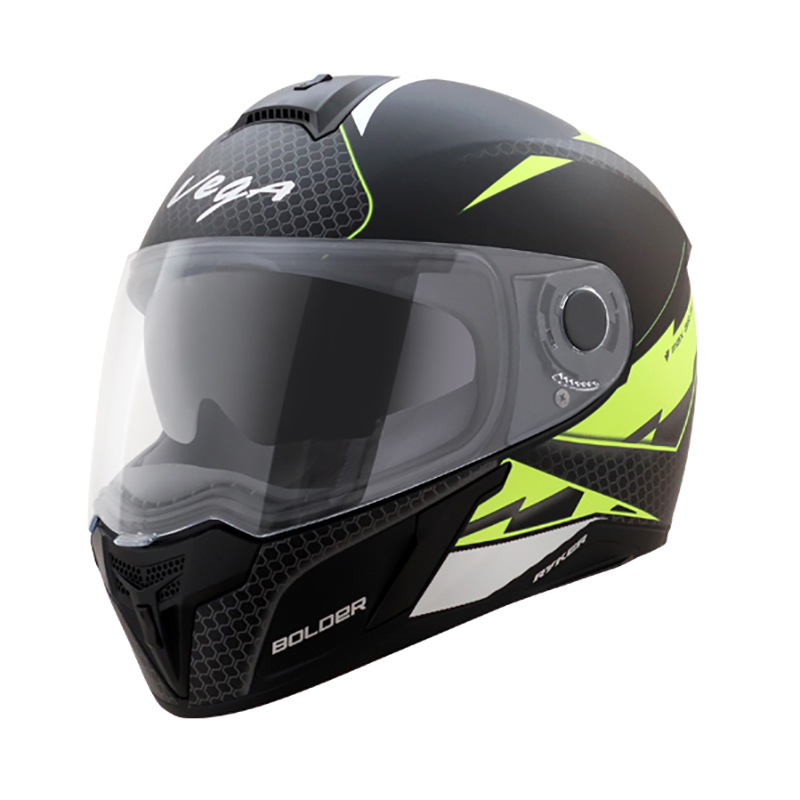 VEGA RYKER D/V BOLDER DULL BLACK NEON YELLOW (L)