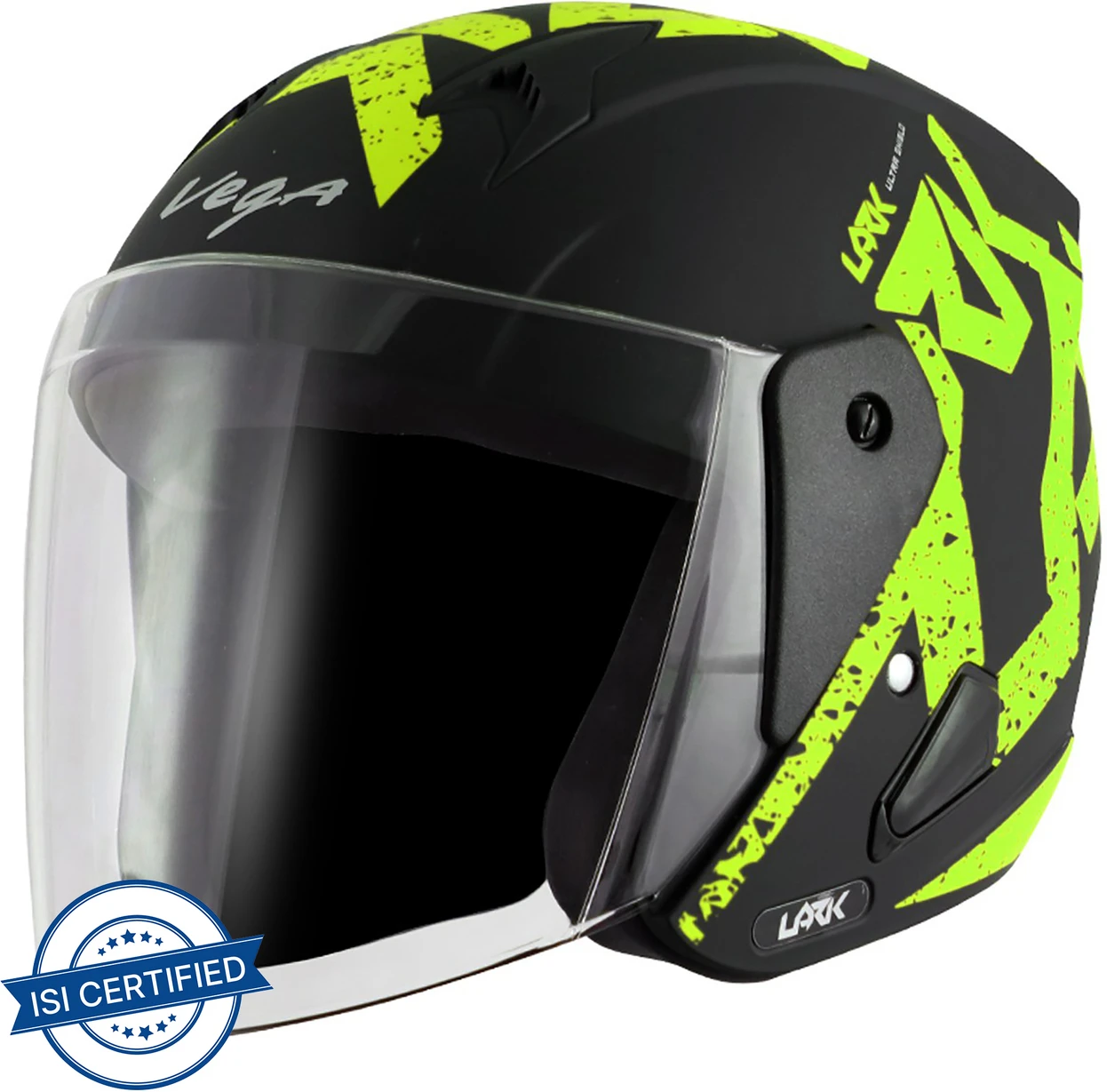 VEGA LARK VICTOR DULL BLACK NEON YELLOW C/V (M)