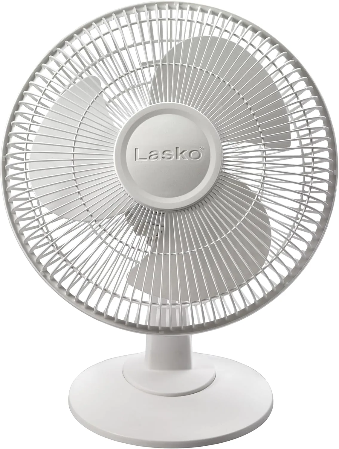 LASKO 12" Oscillating Table Fan, 3-Speed, White - Model 2012
