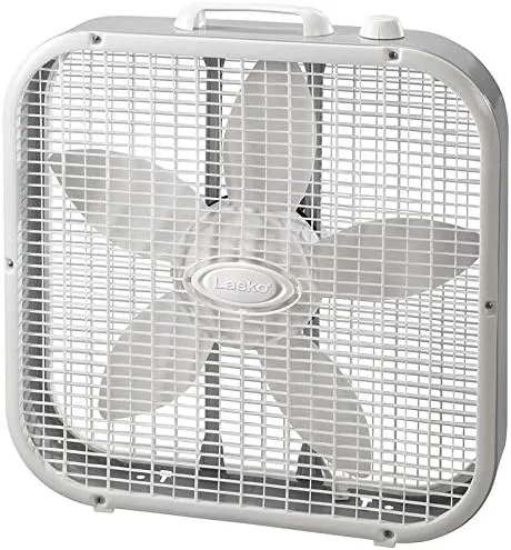 Lasko Air Circulating Box Fan 3733, White