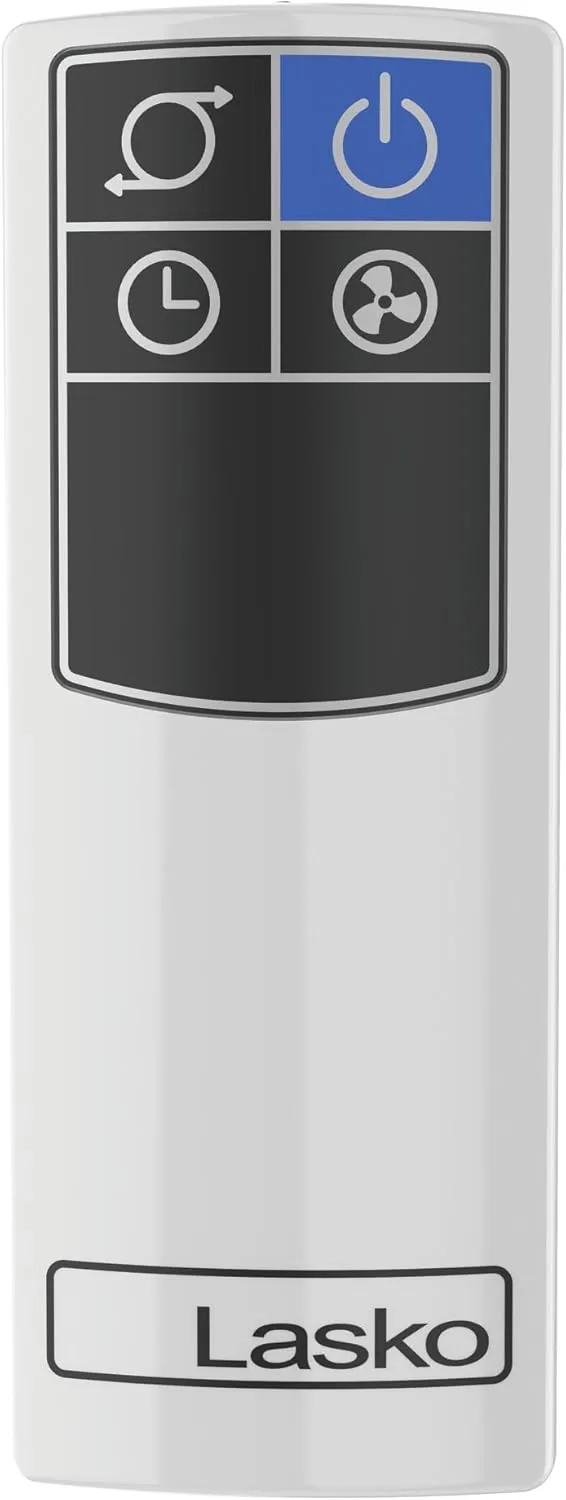 Lasko Oscillating Tower Fan with Remote Control - 4 Speeds, 38 Inch, White, T38400