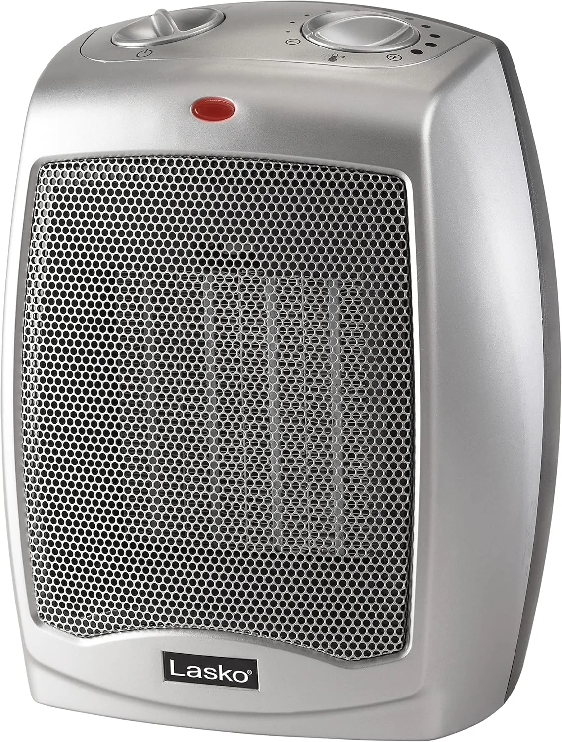 Lasko Desktop Electric Ceramic Space Heater with Adjustable Thermostat, 2 Heat Settings and Fan Only Mode, 9.2 Inches