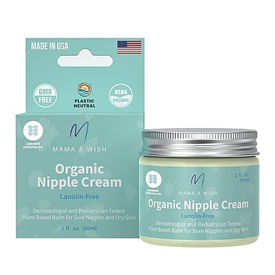 Mama & Wish Organic Nipple Cream - 2 oz Mama & Wish Organic Nipple Cream - 2 oz