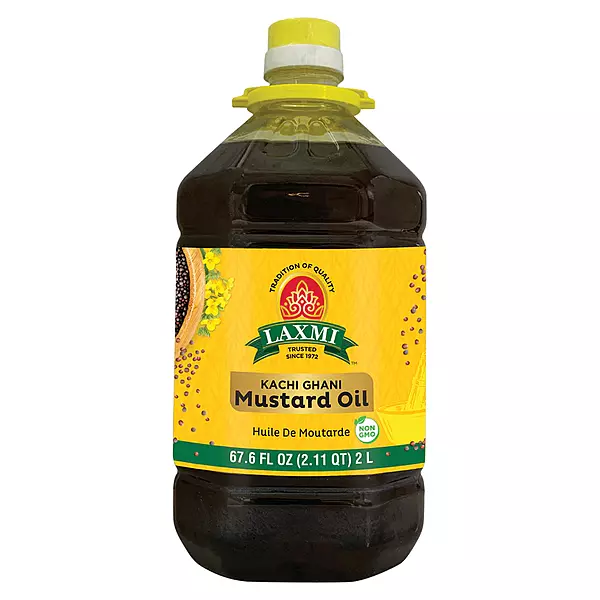 Laxmi 2L Cold Pressed Mustard Oil for authentic Indian cooking and pickling