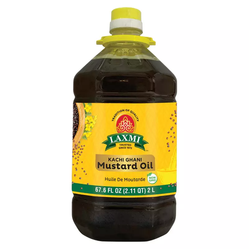 Laxmi 2L Cold Pressed Mustard Oil for authentic Indian cooking and pickling
