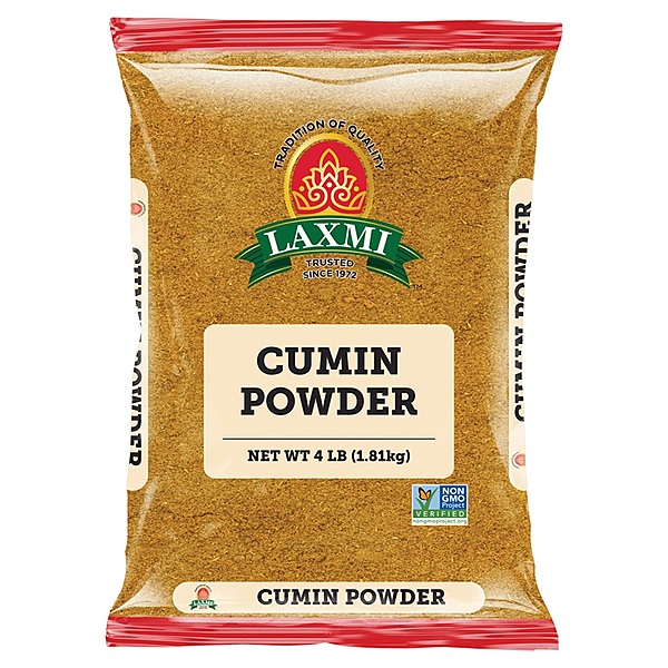 4lb Laxmi Cumin Powder, a finely ground and aromatic spice essential for Indian and Mexican cooking.