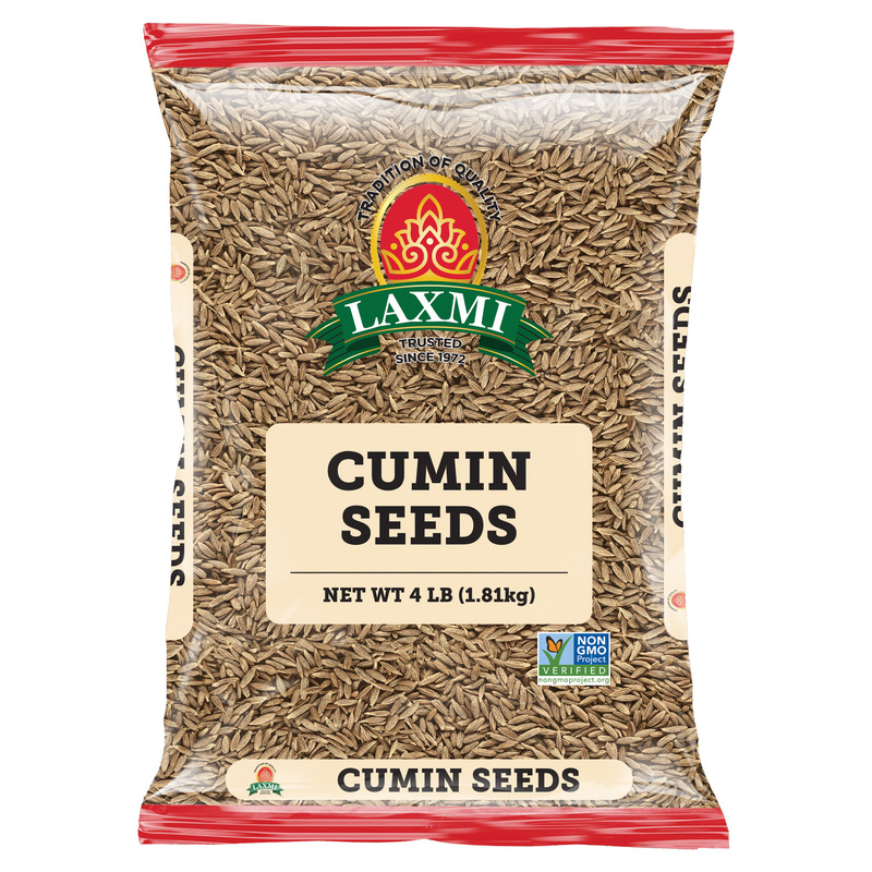 4lb of Laxmi Cumin Seeds, featuring premium whole dried fruit of the Cuminum cyminum plant.