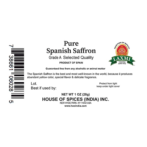 1oz Pure Spanish Saffron, featuring hand-picked, vibrant red saffron threads for gourmet cooking.