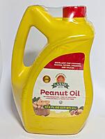 2 Liter bottle of Laxmi Refined Peanut Oil for deep frying and Indian cooking.