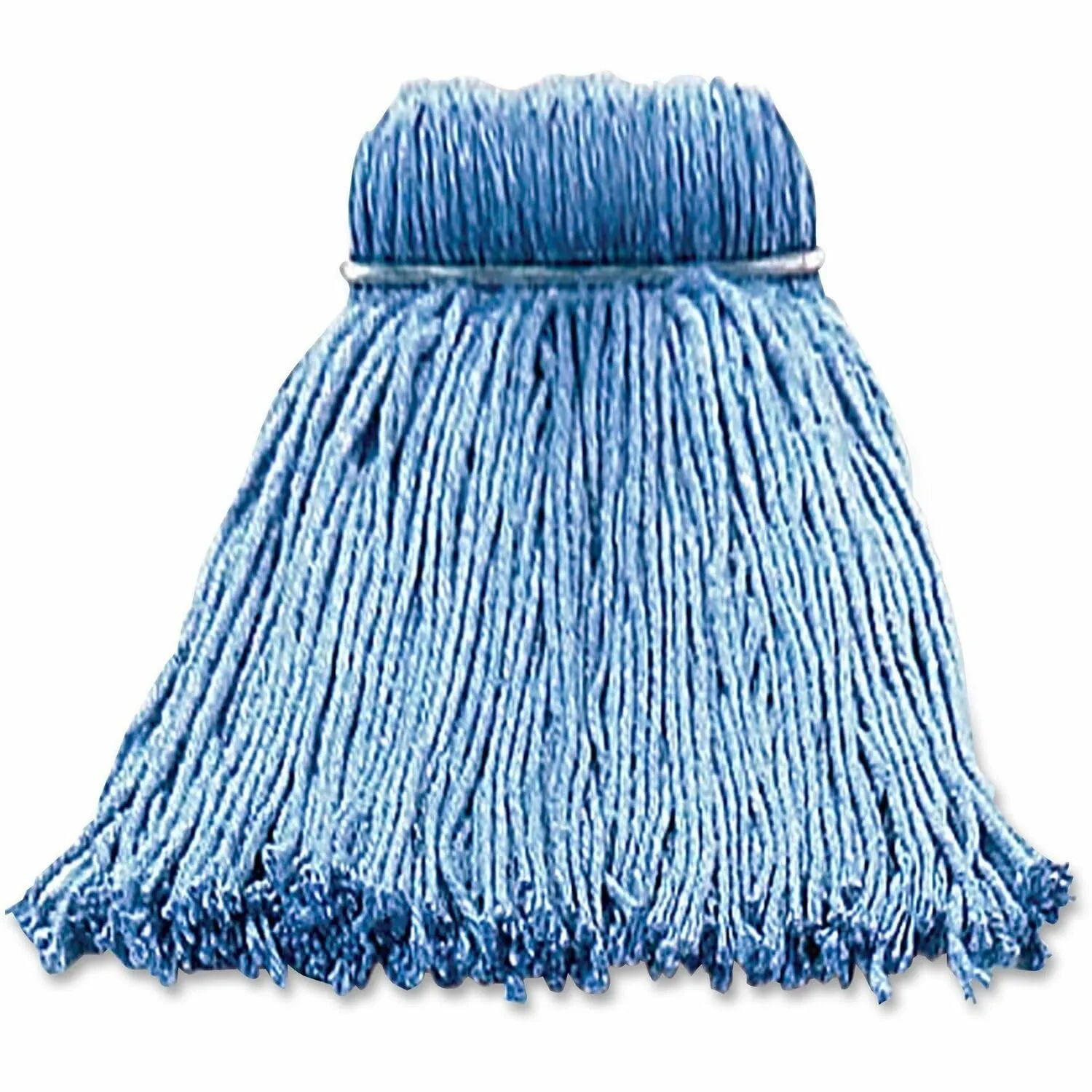Layflat 70% Recycled Screw-Type Mop Head Refill, 16 Oz, Blue