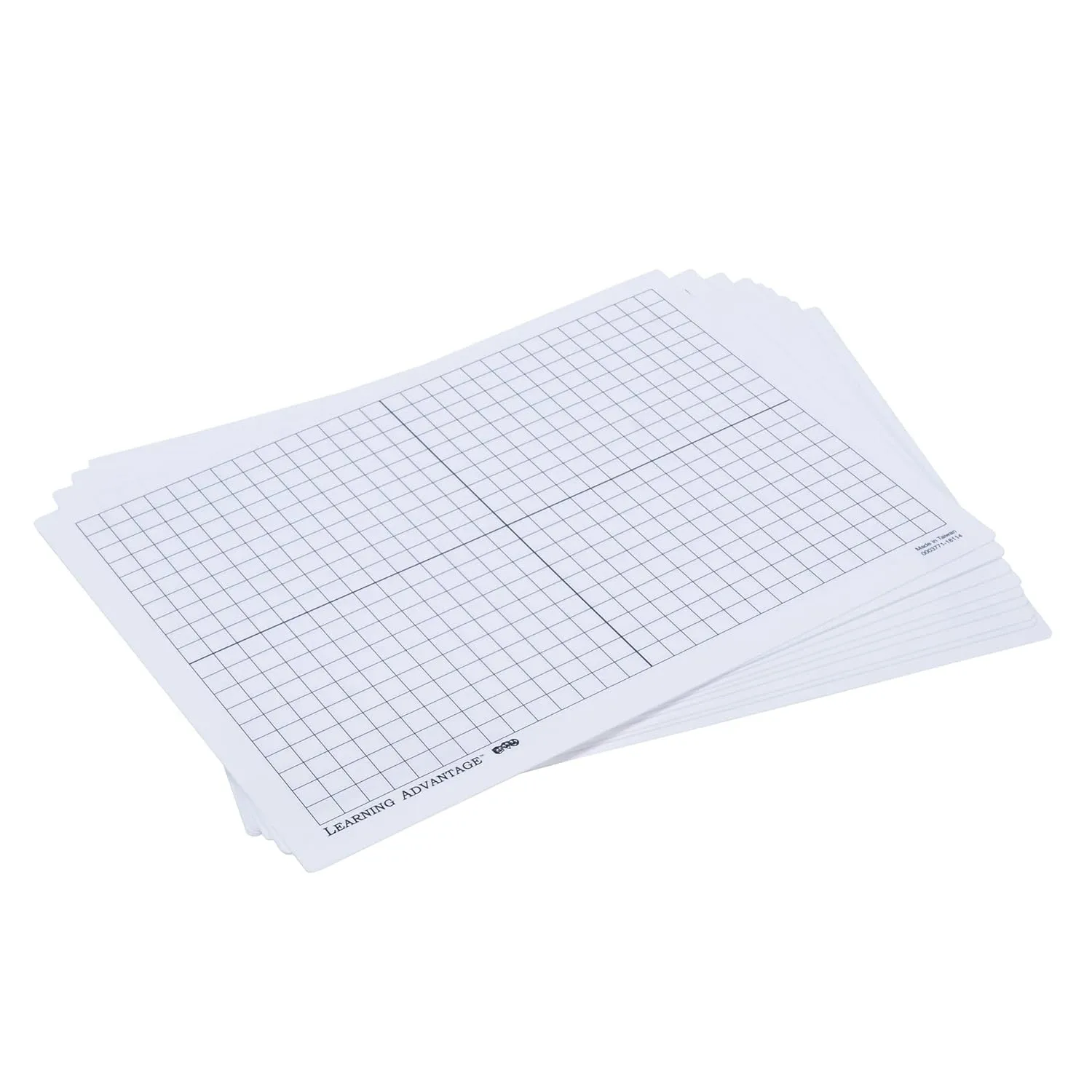 Learning Advantage XY Axis Unframed Dry-Erase Whiteboards, 9in x 12in, Set Of 10