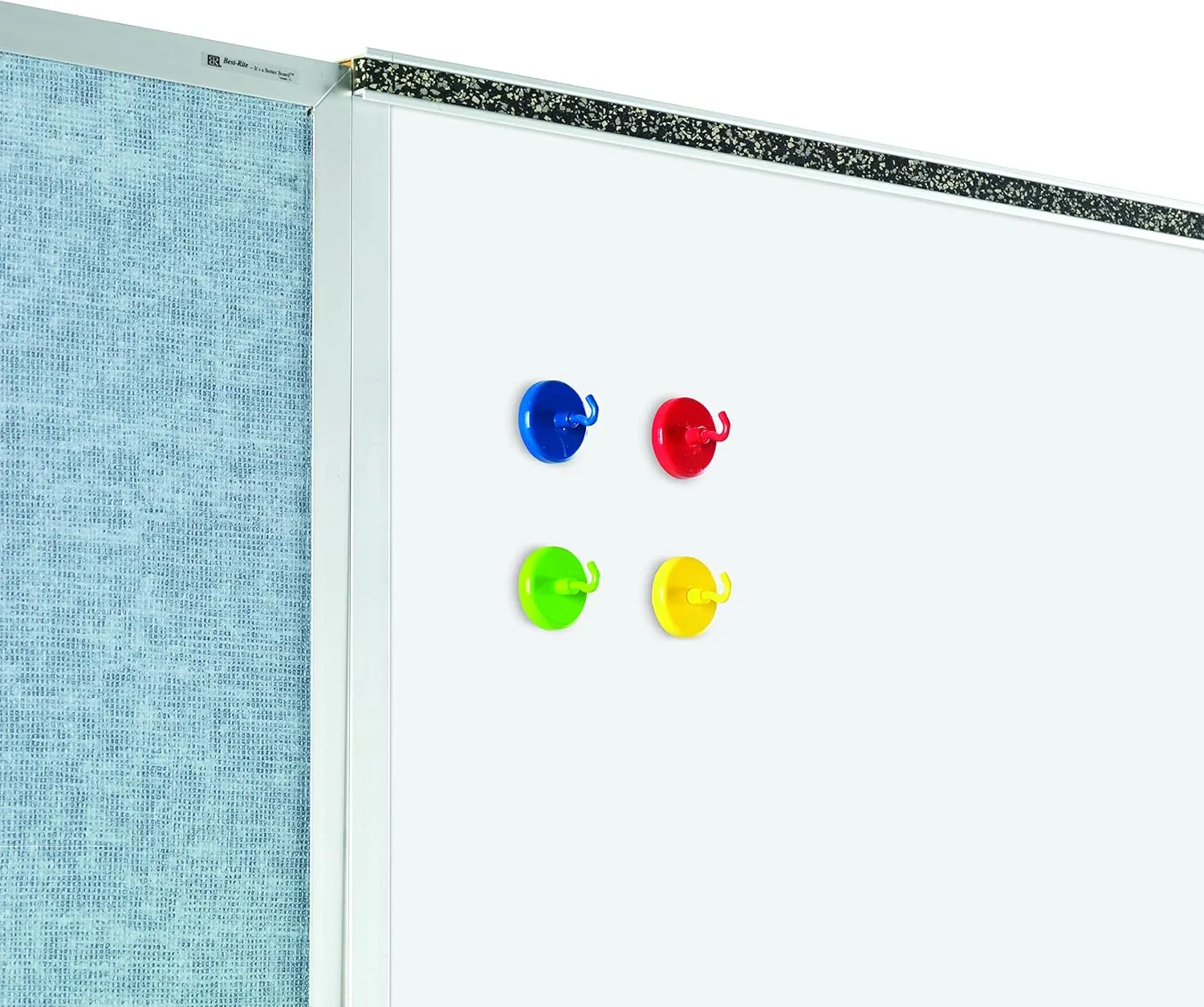 Learning Resources Super Strong Magnetic Hooks - 4 Pieces Sign Holders, Classroom Hooks, Teacher Supplies,Back to School Supplies