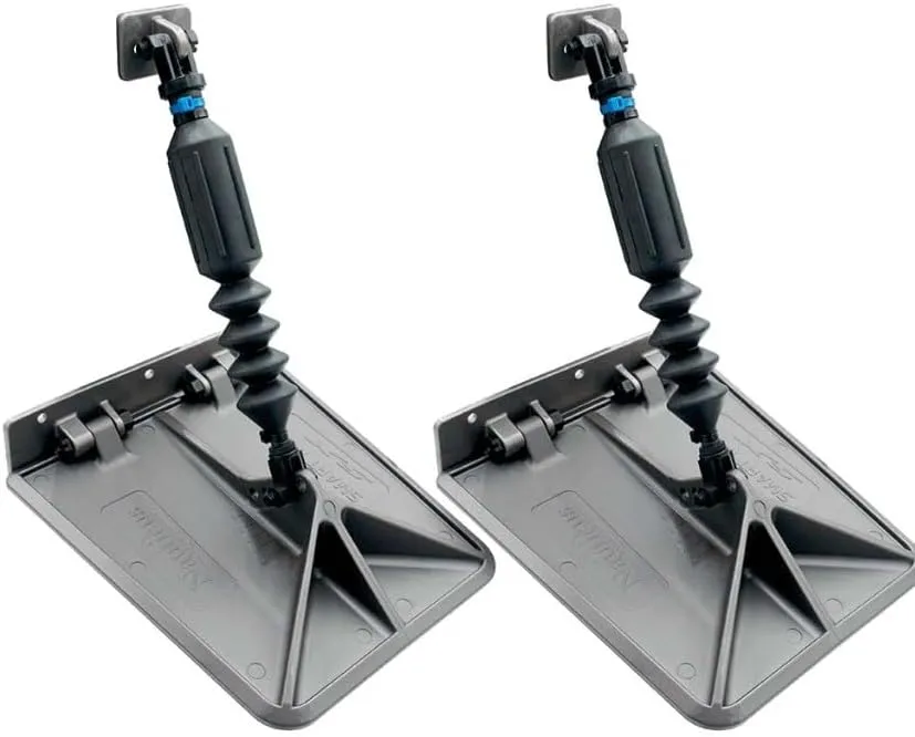 Lectrotab SX 9.5 x 10 Smart Tabs 16-18' Boats w/60lb Actuators - 60-150HP - Gunmetal Grey