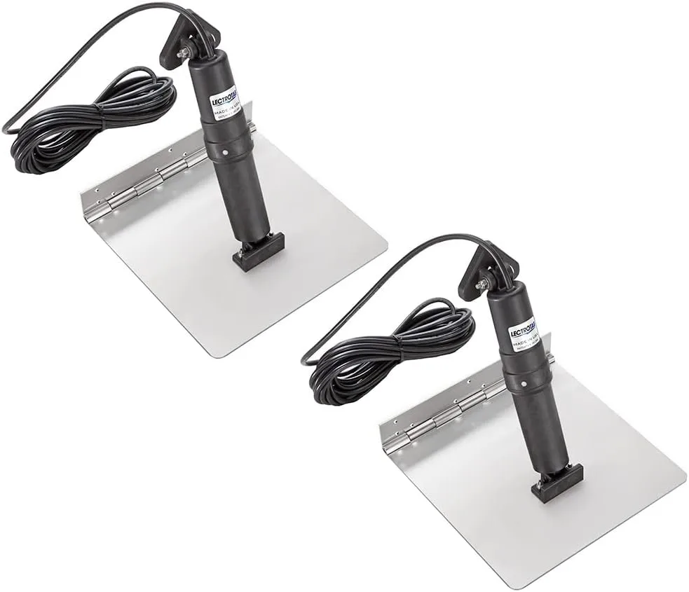 XKA9X18 TRIM TAB KIT 9" X 18" Stainless Tabs 12-Volt Actuators