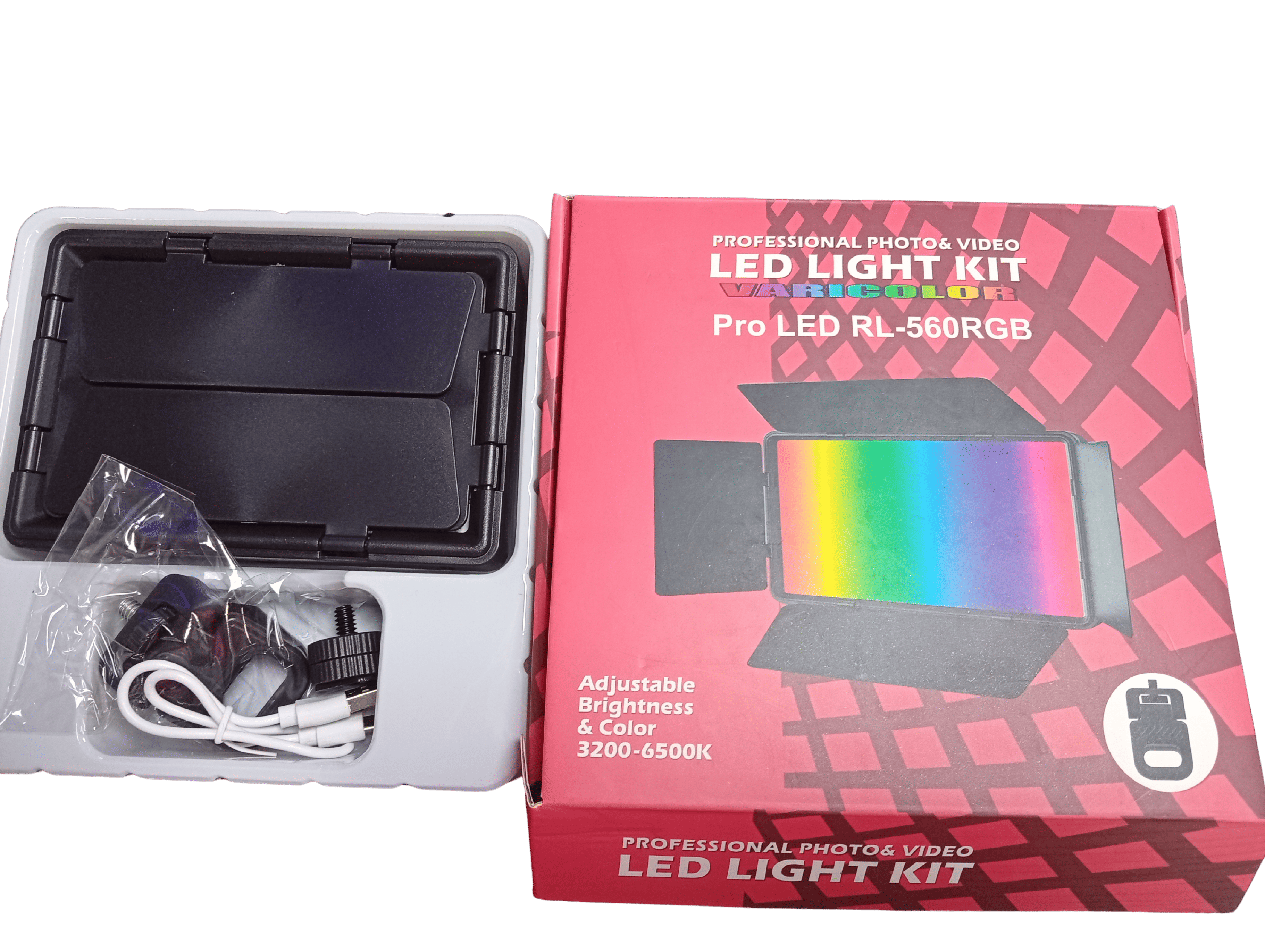 Varicolor Pro LED RL-560RGB Professional Photo& Video Led Light Kit