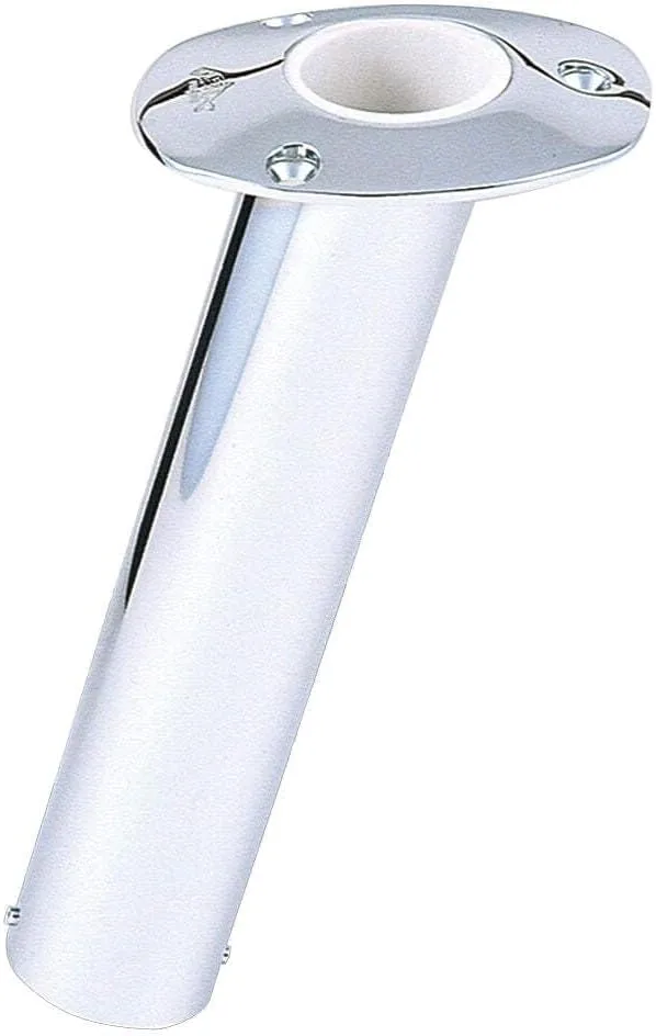 LEE'S TACKLE INC. Lee's 15176; Stainless Steel Flush Mount Rod Holder - 2.25" O.D.