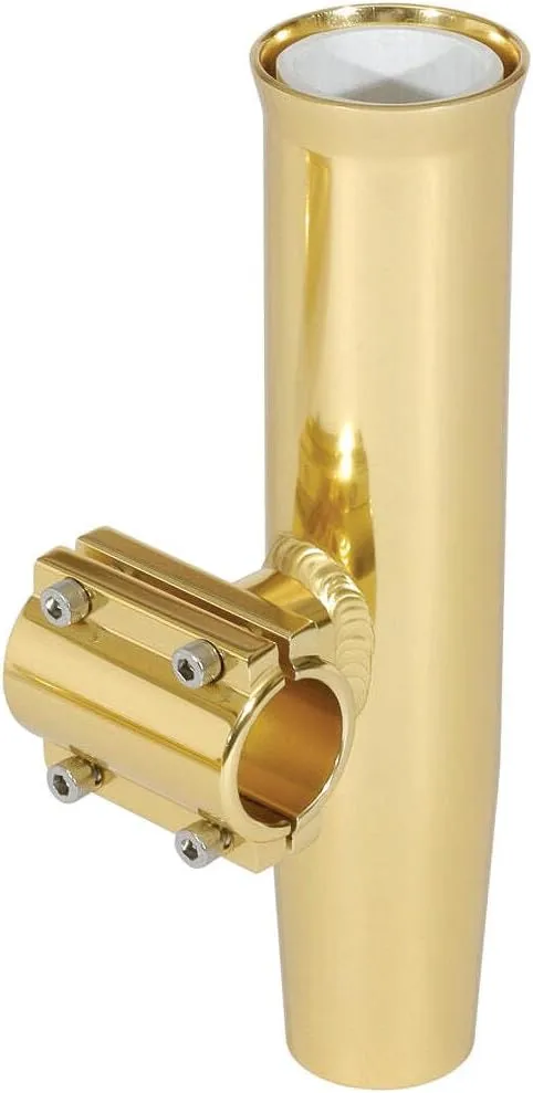 Lee's Clamp-On Rod Holder - Gold Aluminum - Horizontal Mount - Fits 1.050" O.D. Pipe