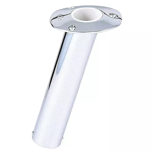 LEE'S TACKLE INC. Lee's 15176; Stainless Steel Flush Mount Rod Holder - 2.25" O.D.
