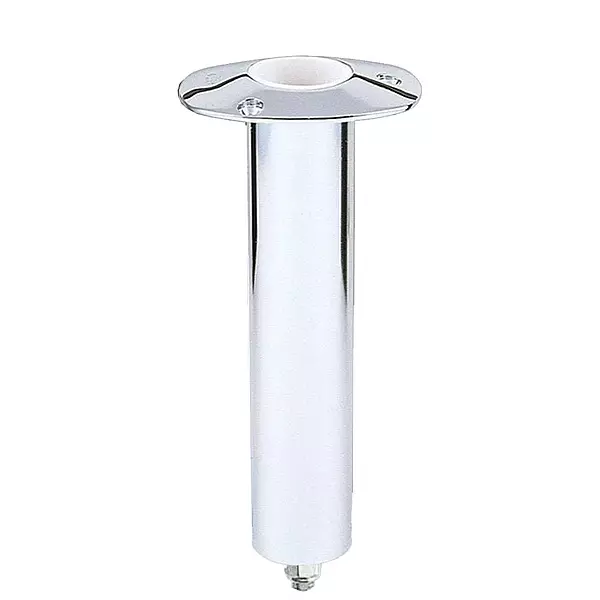 Lee's 0° Stainless Steel Swivel Base Flush Mount Rod Holder - Medium - 2" OD X 6.5" Tube f/Small Bent Butts
