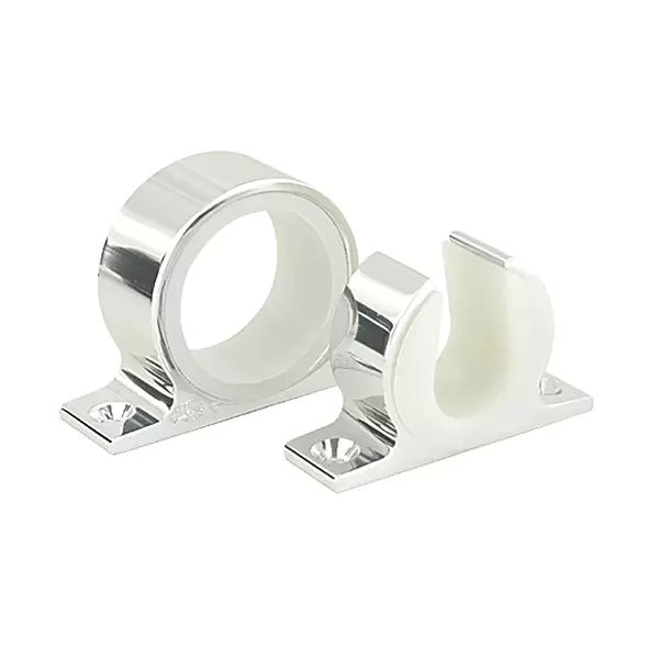 Boating Accessories New Single Rod Rack Set Lee's Tackle Mc70sl Bright Silver Finish