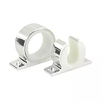 Boating Accessories New Single Rod Rack Set Lee's Tackle Mc70sl Bright Silver Finish
