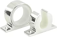 Boating Accessories New Single Rod Rack Set Lee's Tackle Mc70sl Bright Silver Finish
