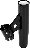 Lee's Clamp-On Rod Holder - Black Aluminum - Vertical Mount - Fits 2.375" O.D. Pipe