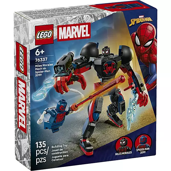 LEGO Marvel 76337 Miles Morales Mech vs. Spider-Man 2099