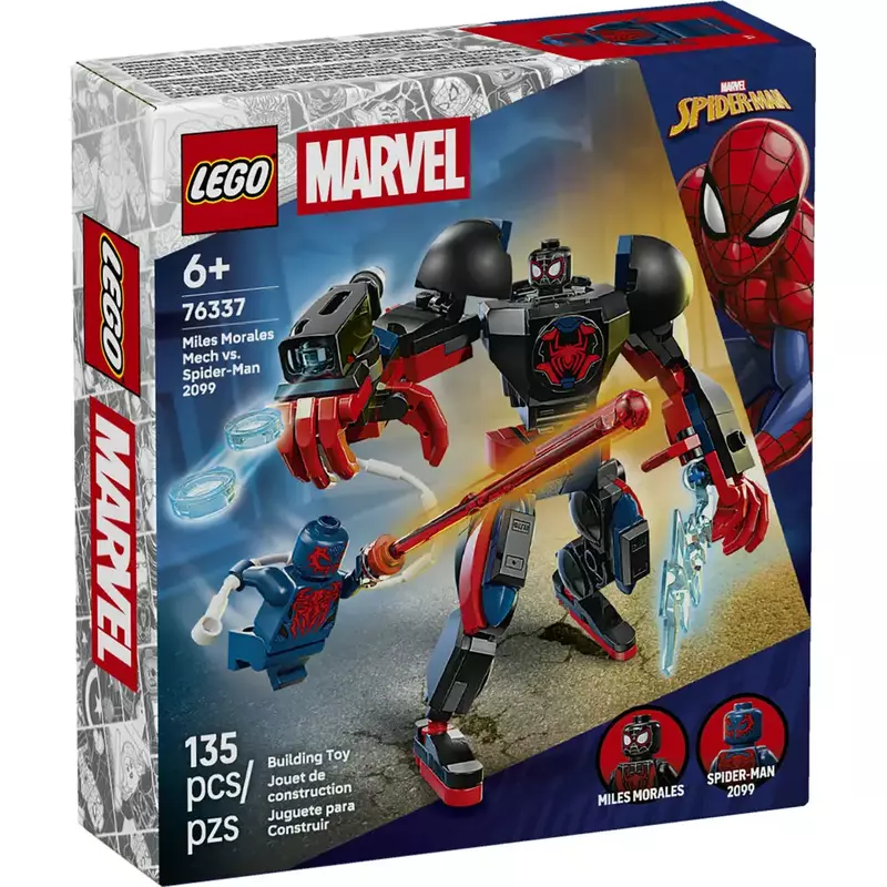 LEGO Marvel 76337 Miles Morales Mech vs. Spider-Man 2099