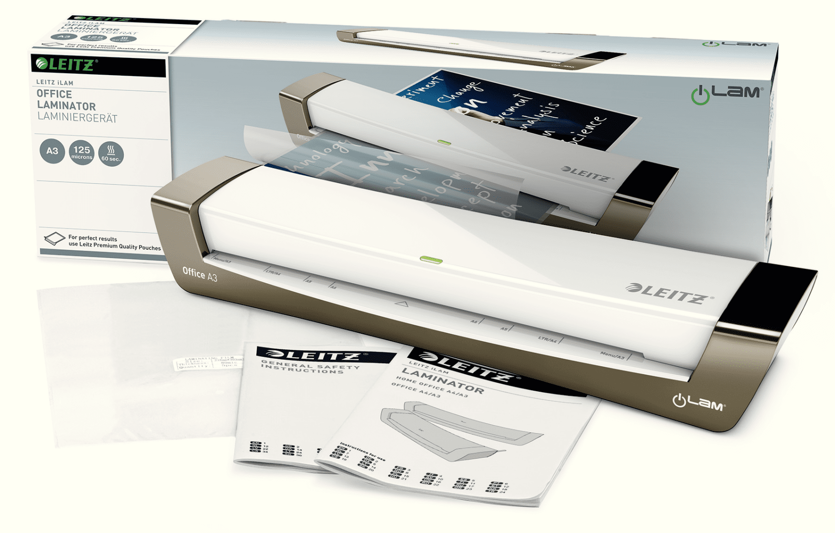 LEITZ iLAM OFFICE A3 LAMINATOR #7253