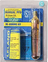 Leland 840AMU-Manual, 33 Gram CO2, 1/2", Inflatable PFD Rearming Kit