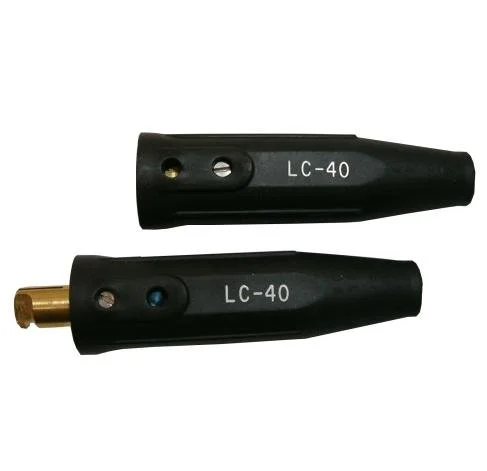 Lenco 05050 Cable Connector, Single Oval-Point Screw Connection, 1/0-2/0 Cap, Black