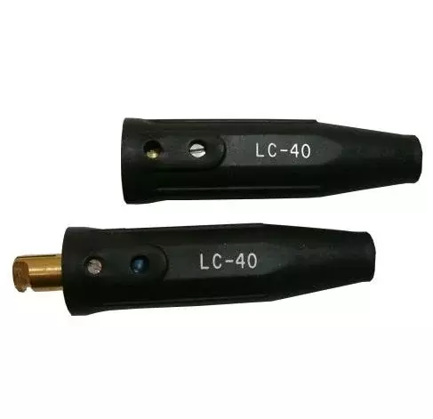 Lenco 05050 Cable Connector, Single Oval-Point Screw Connection, 1/0-2/0 Cap, Black