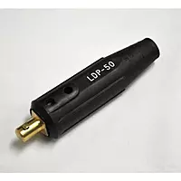 Lenco 05303 International Dinse Machine Plug, Single-Oval-Point Screw Connection, 4/0 Cap