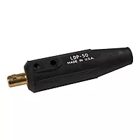 Lenco 05303 International Dinse Machine Plug, Single-Oval-Point Screw Connection, 4/0 Cap